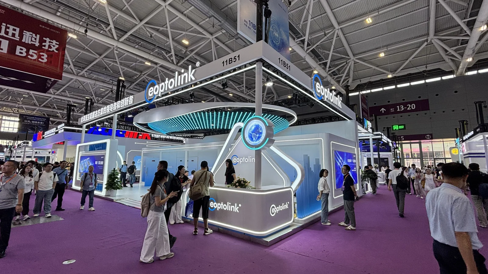 Eoptolink booth at CIOE 2026 showcasing all-optical interconnect solutions