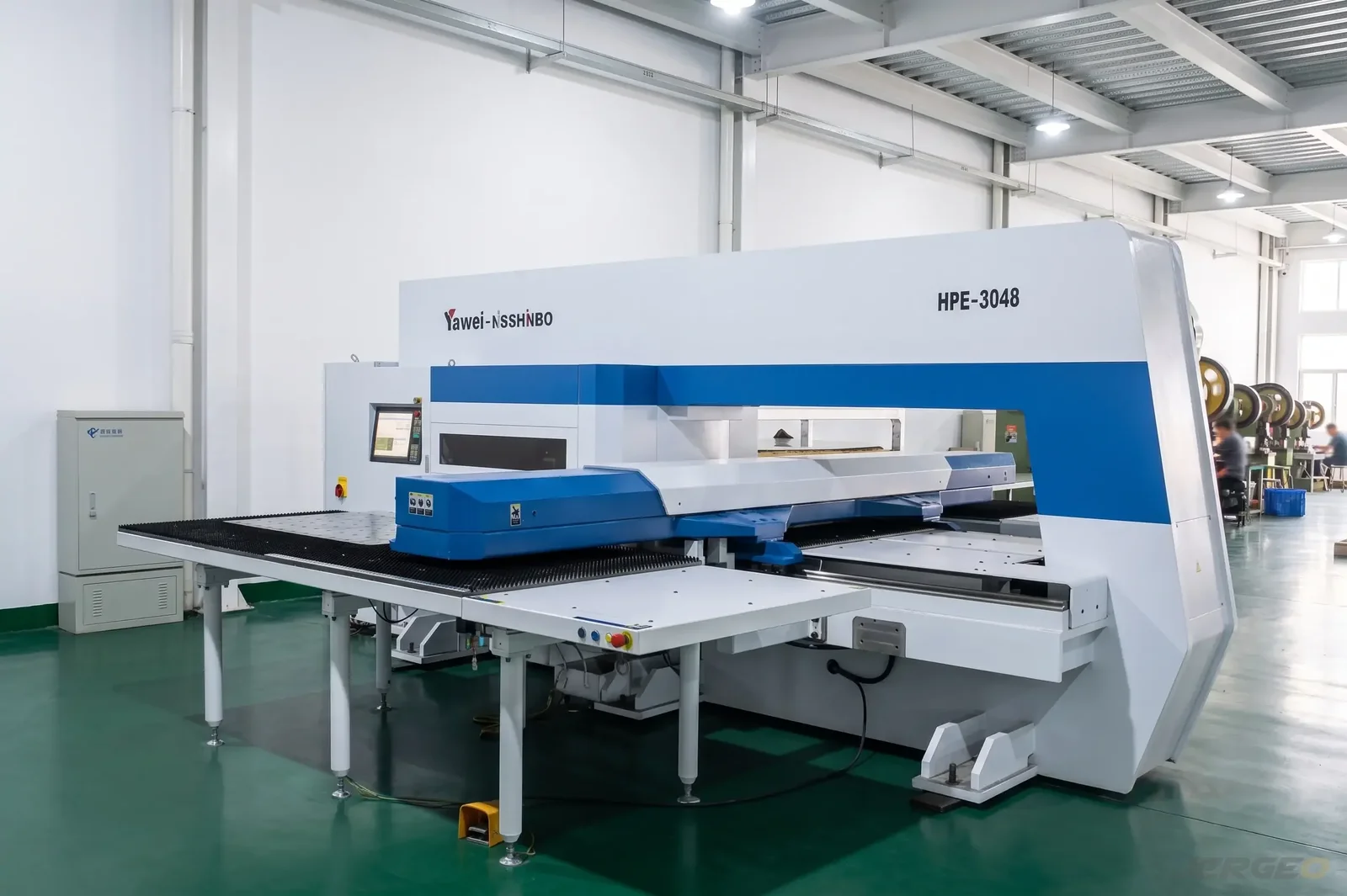 High-speed CNC turret punch at Jergeo factory